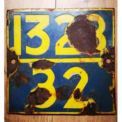 Vintage nummerbord
